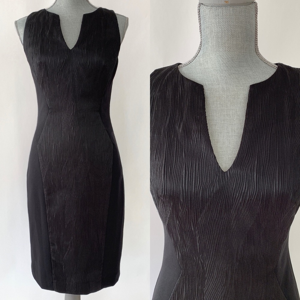 Black Halo Sleeveless Black Sheath Dress 6 Texture